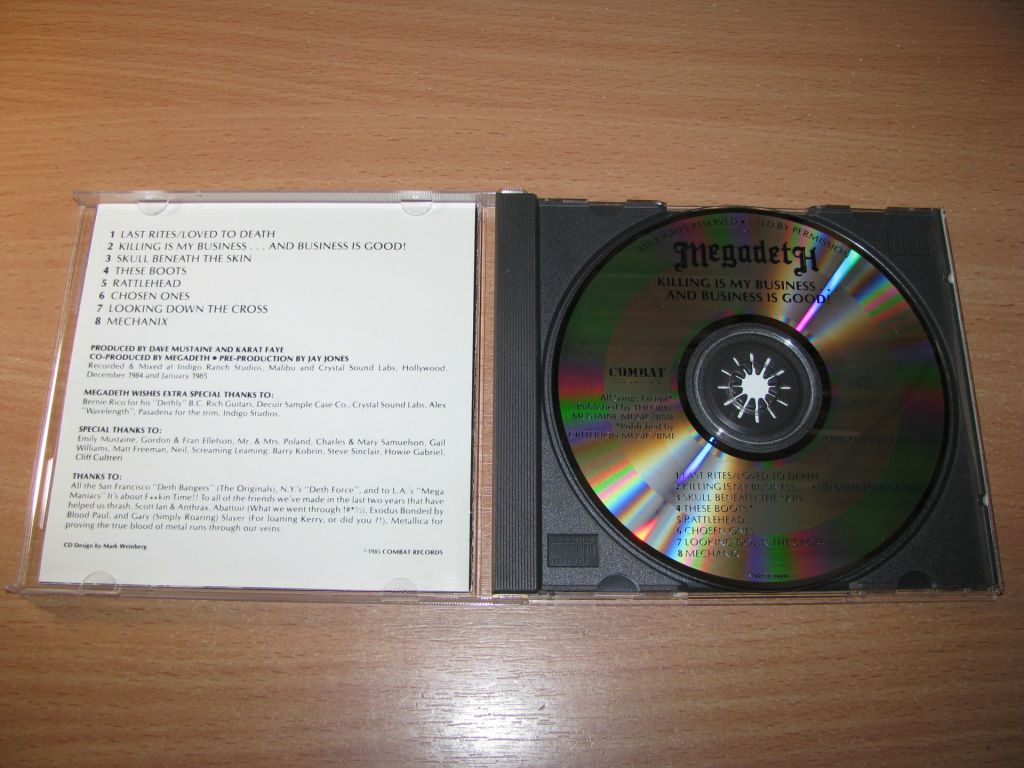 MEGADETH - Killing Is My Business  (1986 Combat 1st press,Japan) - фото фото фото 1