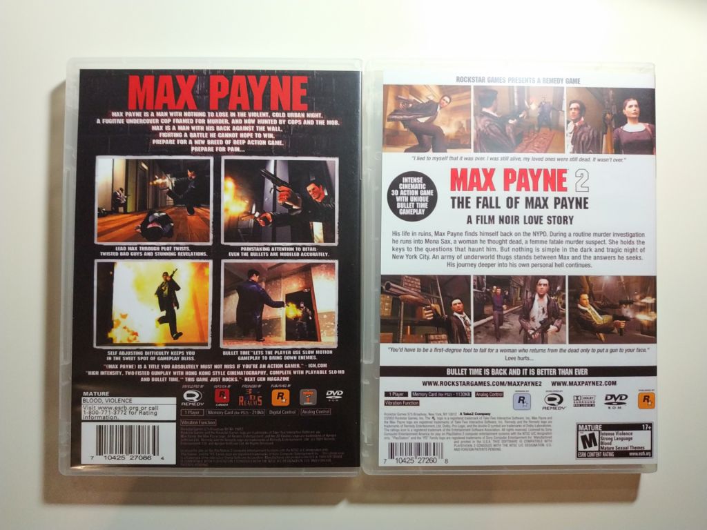 Max Payne + Max Payne 2 - Видеоигры для Playstation 2 - фото фото фото 1