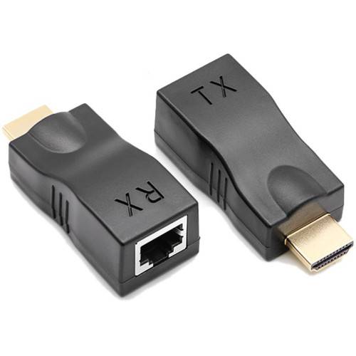 Одноканальный, сетевой удлинитель HDMI  на RJ45 до 30м - фото фото фото 0