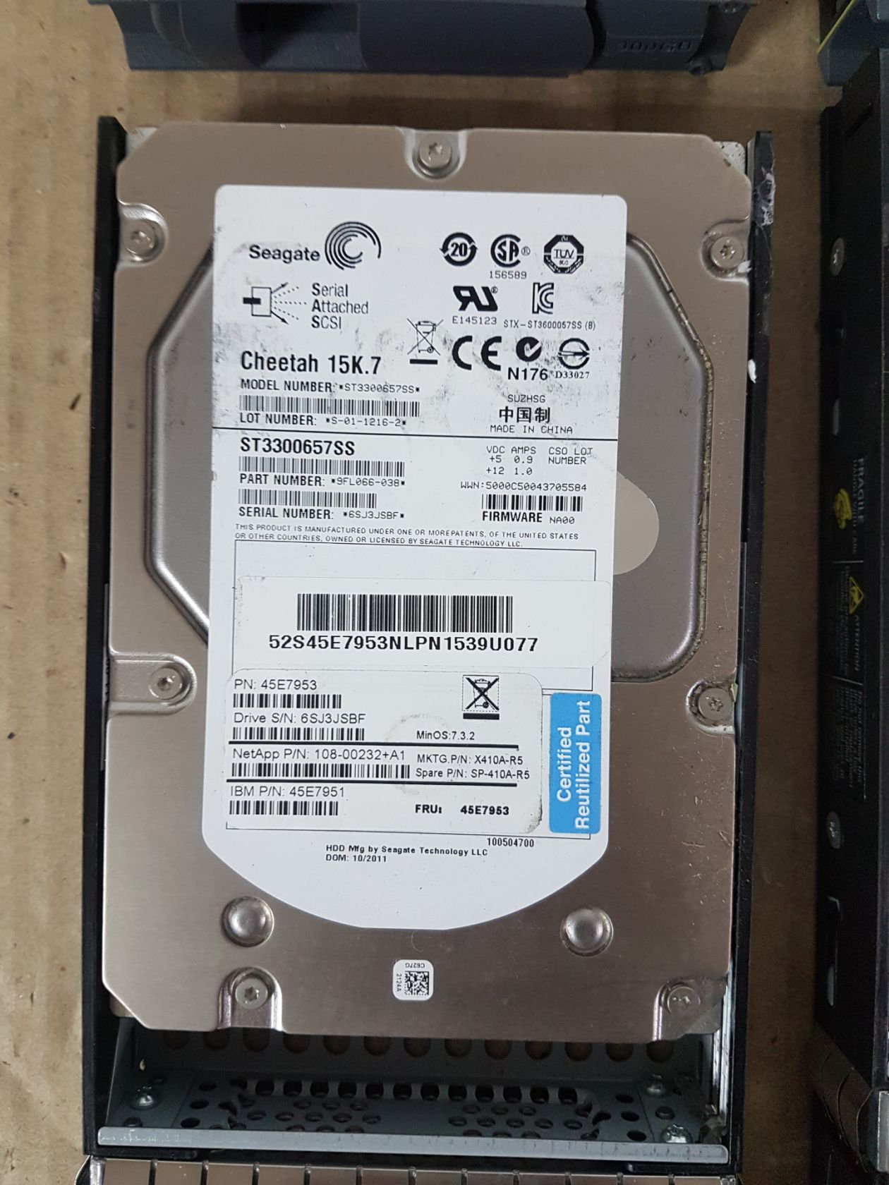 Диски HDD 3.5" SAS 300gb ST3300657SS, 6шт одним лотом,  від 1грн    (№037) - фото фото фото 4