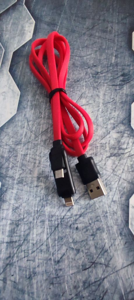 Кабель USB 2 В 1 iPhone и Micro USB "Remax RC-27T" - фото фото фото 1