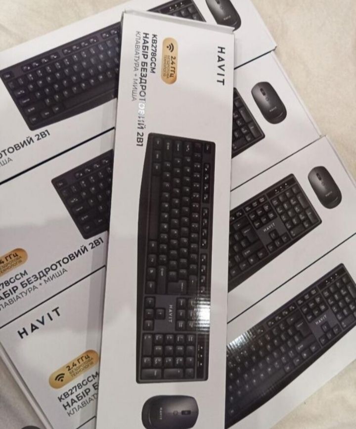 Бездротовий набір 2-в-1 Havit HV-KB 278 GCM повнорозмірна клавіатура та оптична миша. - фото фото фото 5