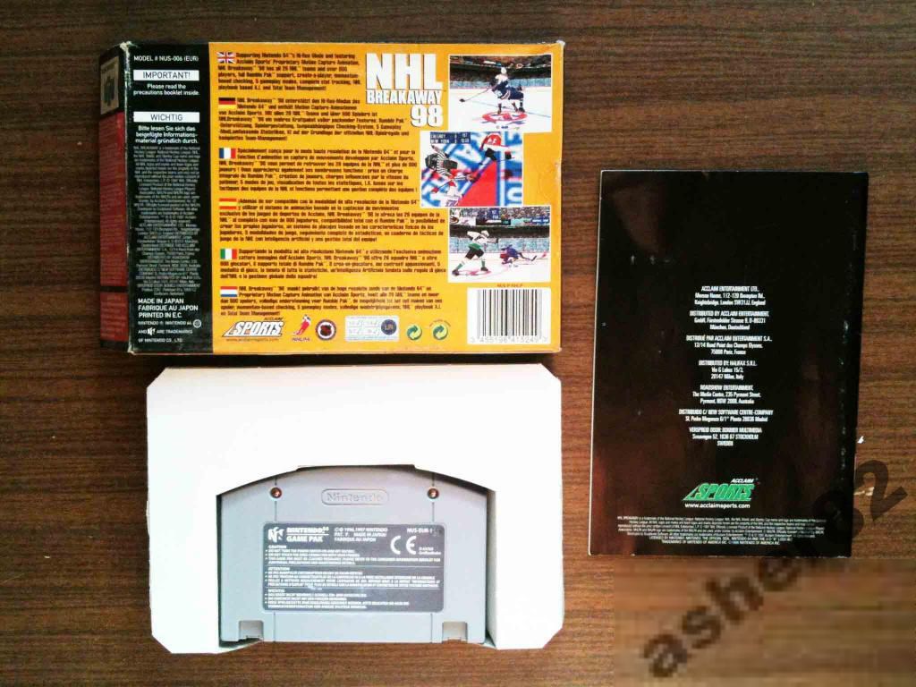 Игра на Nintendo 64 "NHL Breakaway 98"      (PAL) - фото фото фото 1