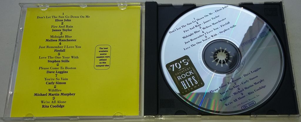 VARIOUS 70's Greatest Rock Hits Volume 3 High Times  CD US - фото фото фото 1