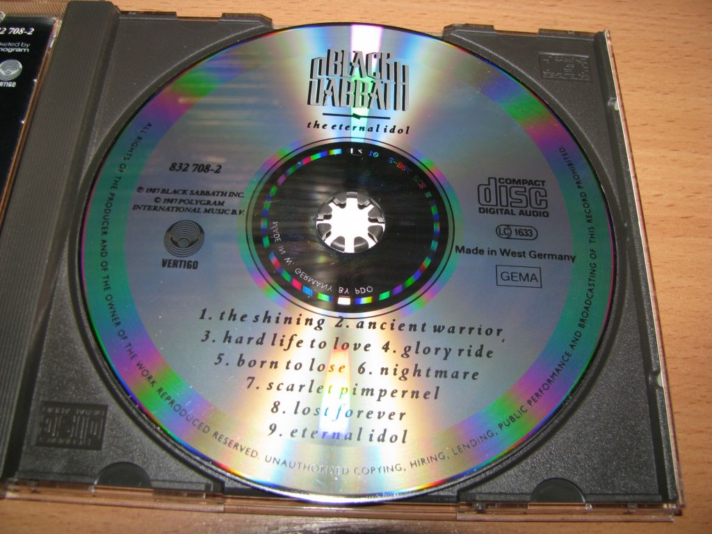 BLACK SABBATH - The Eternal Idol    (1987 Vertigo 1st press,PDO,W.Germany) - фото фото фото 2