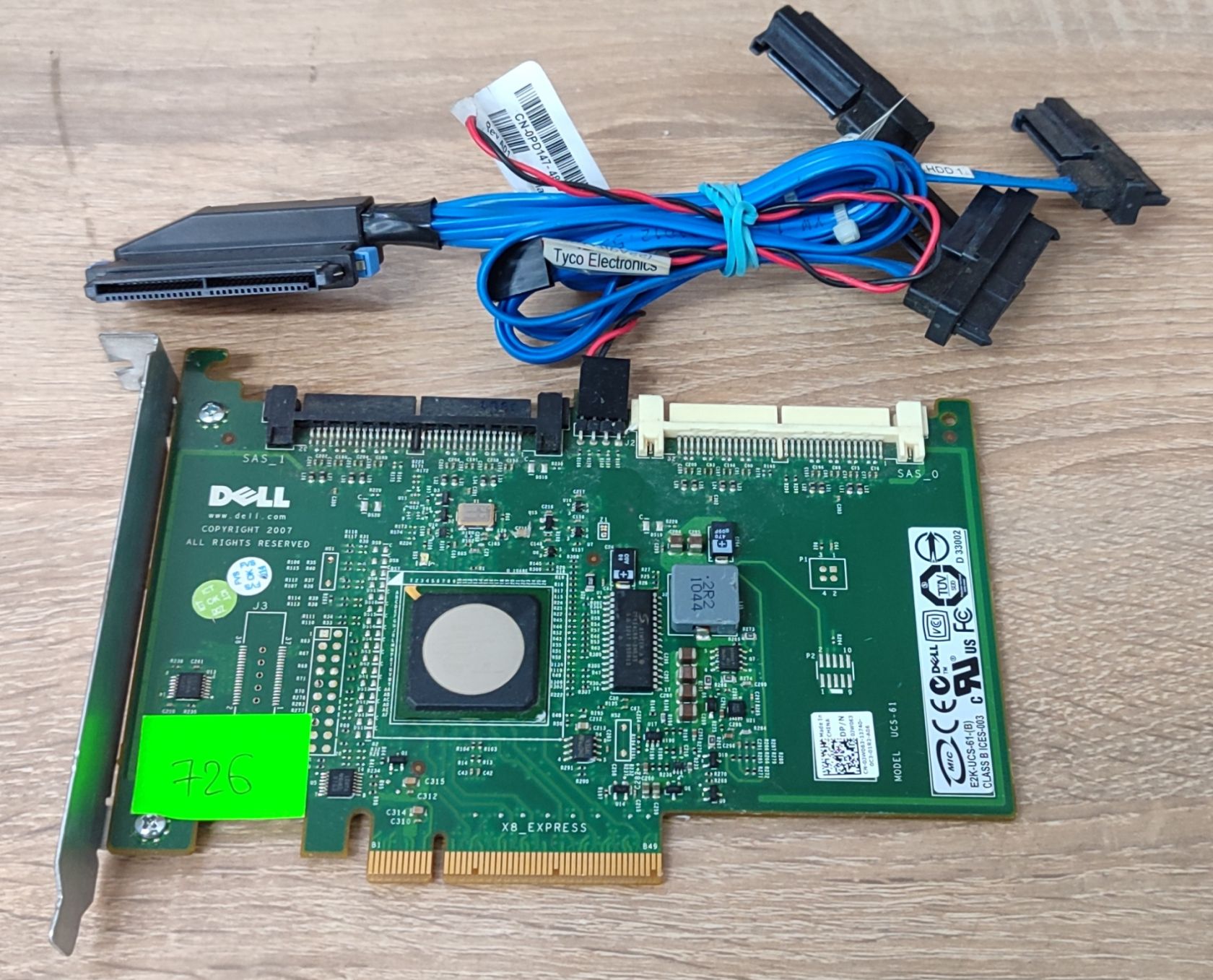 SAS/SCSI RAID-контроллер Dell UCS-61 - бу - фото фото фото 0