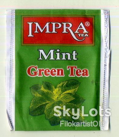 пакетик от чая Imra Mint green tea Мята - фото фото фото 0