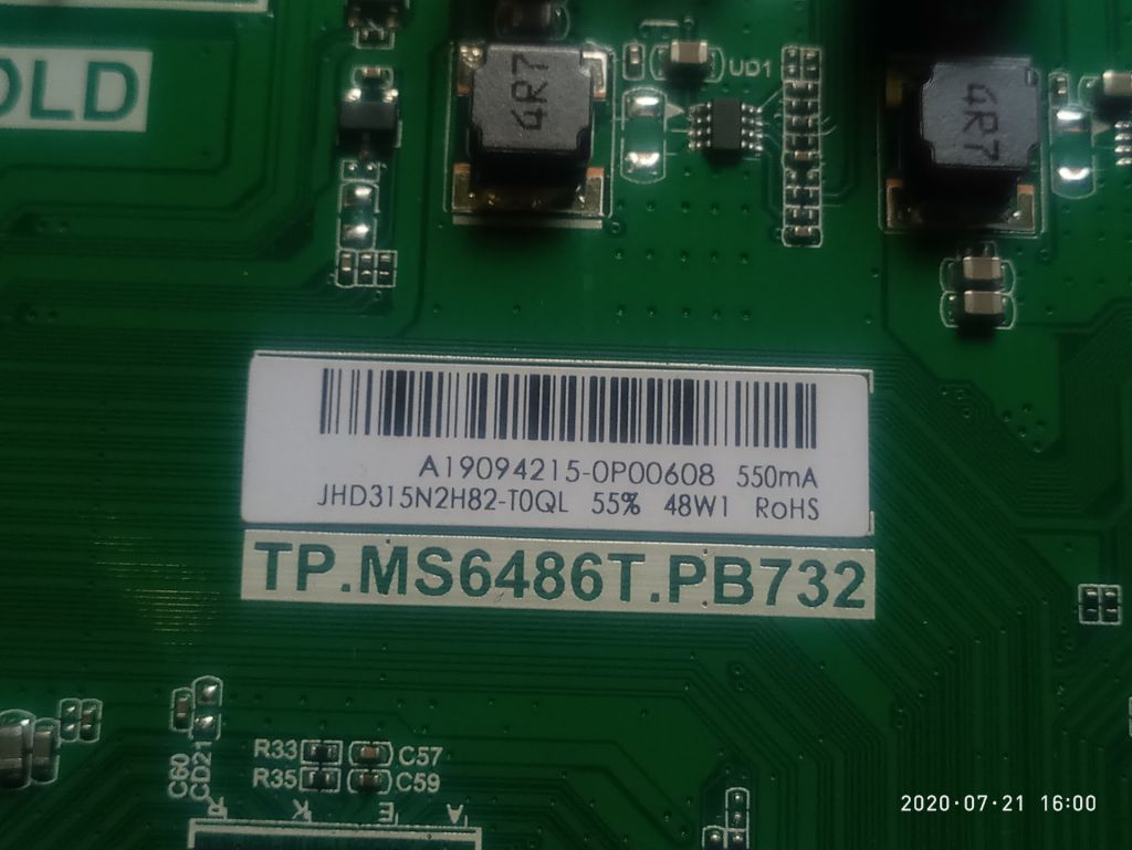 Main board TP.MS6486T.PB732      (HISENSE 32N2170HW) - фото фото фото 1
