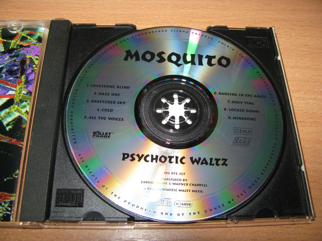 PSYCHOTIC WALTZ - Mosquito  (1994 Bullet Proof 1st press,Germany) - фото фото фото 2