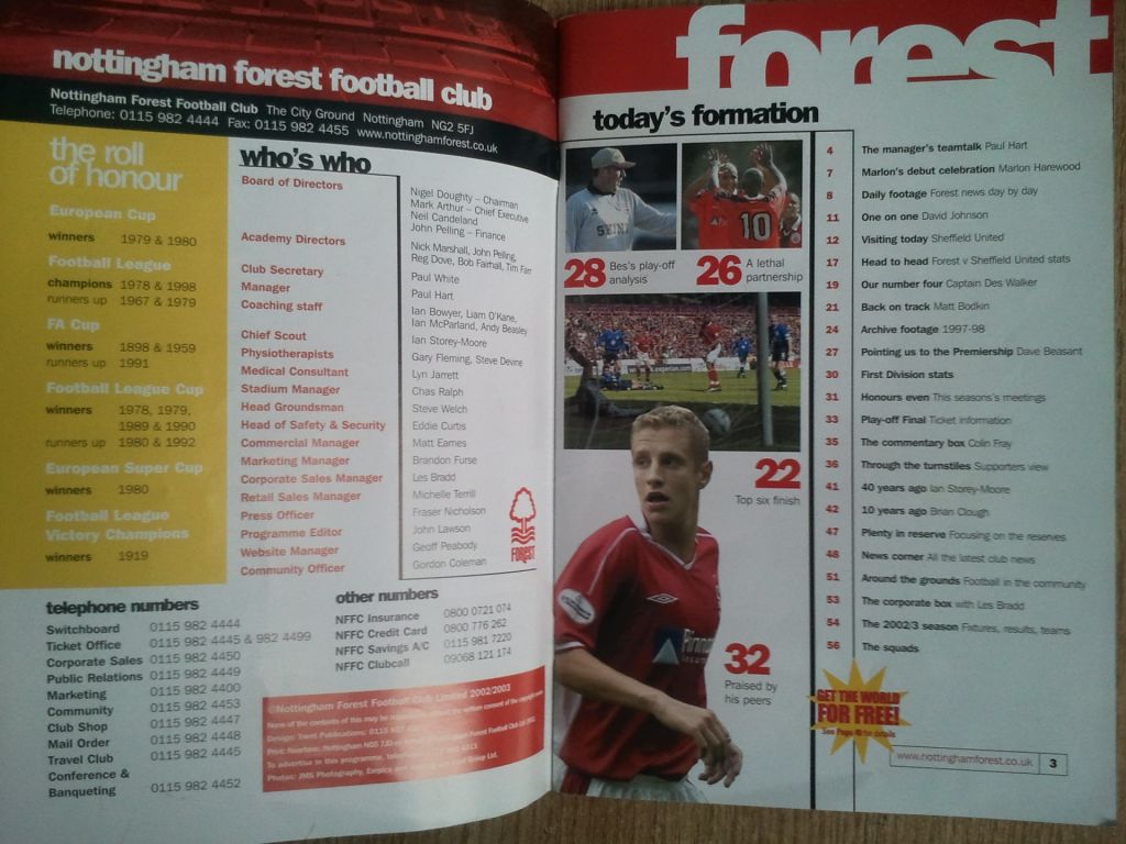 Журнали клубу Ноттінгем Форест. Nottingham Forest club magazines. 2 шт. - фото фото фото 3