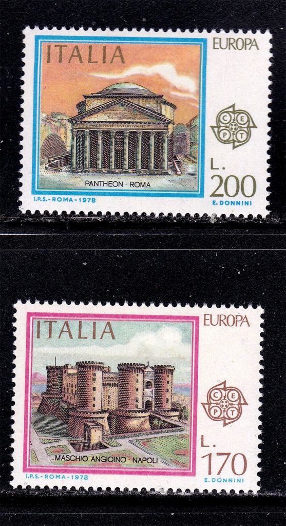 Италия  1978 г  MNH  -  архитектура - фото фото фото 0