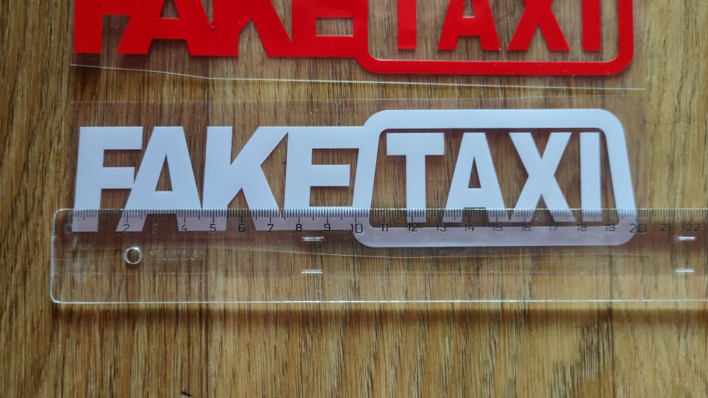 Наклейки на автомобиль FakeTaxi Чёрная, Красная, Белая, Желтая светоотражающая - фото фото фото 6