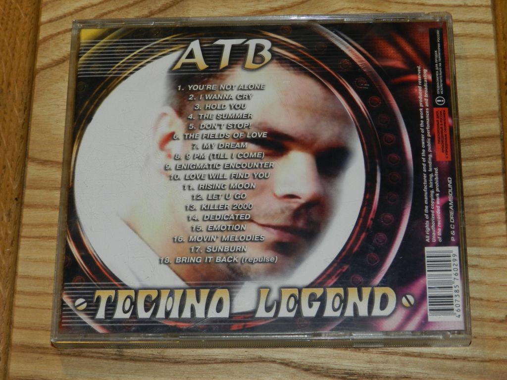 CD   Techno Legend - ATB - фото фото фото 3