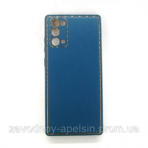 Samsung N980 Note 20 Чехол кожа Защита камеры (синий) - фото фото фото 0