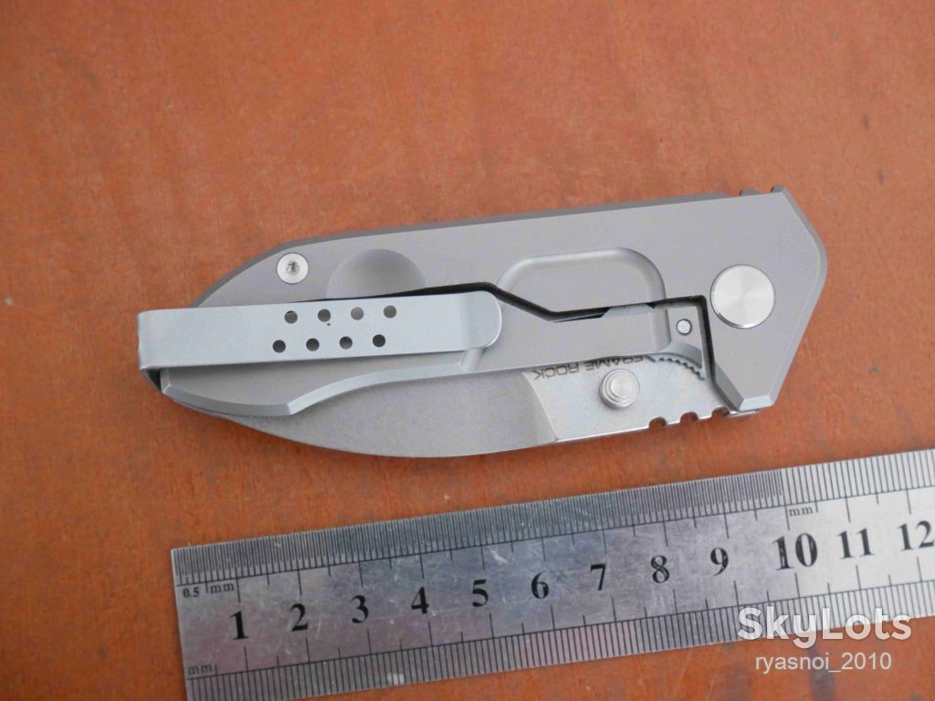 Extrema Ratio Frame Rock, D2 Stonewash, Titanium, Replica, Outdoor, Tactical, Frame Lock - фото фото фото 10