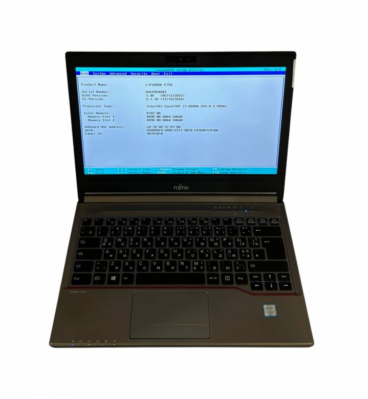 Ноутбук FUJITSU Lifebook E736 i7-6600U/8/250 SSD - Class A-- - фото фото фото 4