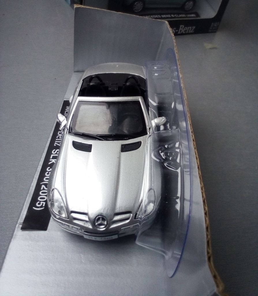New-Ray 1:43 Mercedes Benz SLK350 2005 серебристий - фото фото фото 4