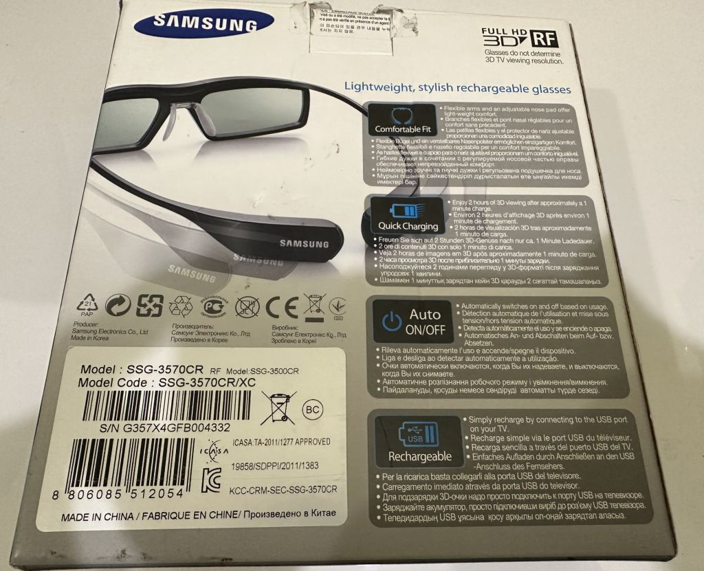 Окуляри 3D Samsung SSG-3570CR/RU - фото фото фото 6