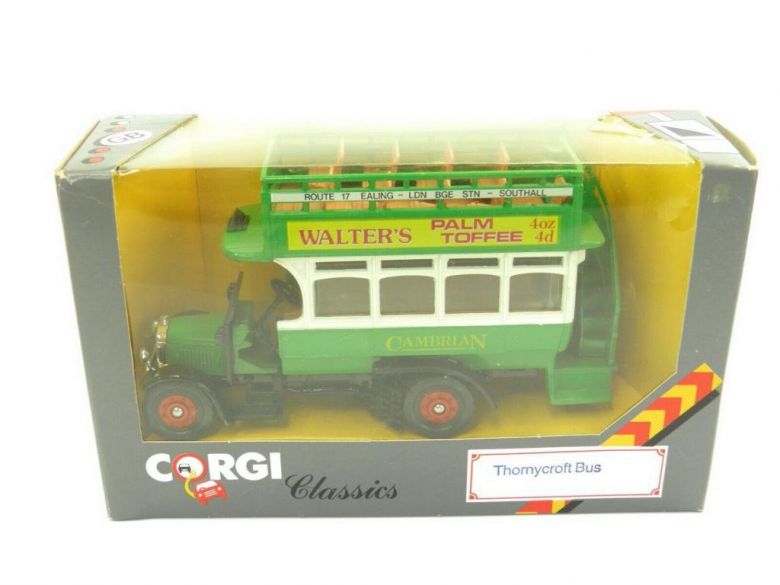 1/43 Corgi Thornycroft Bus  - Walter's Palm Toffee C858 - фото фото фото 1