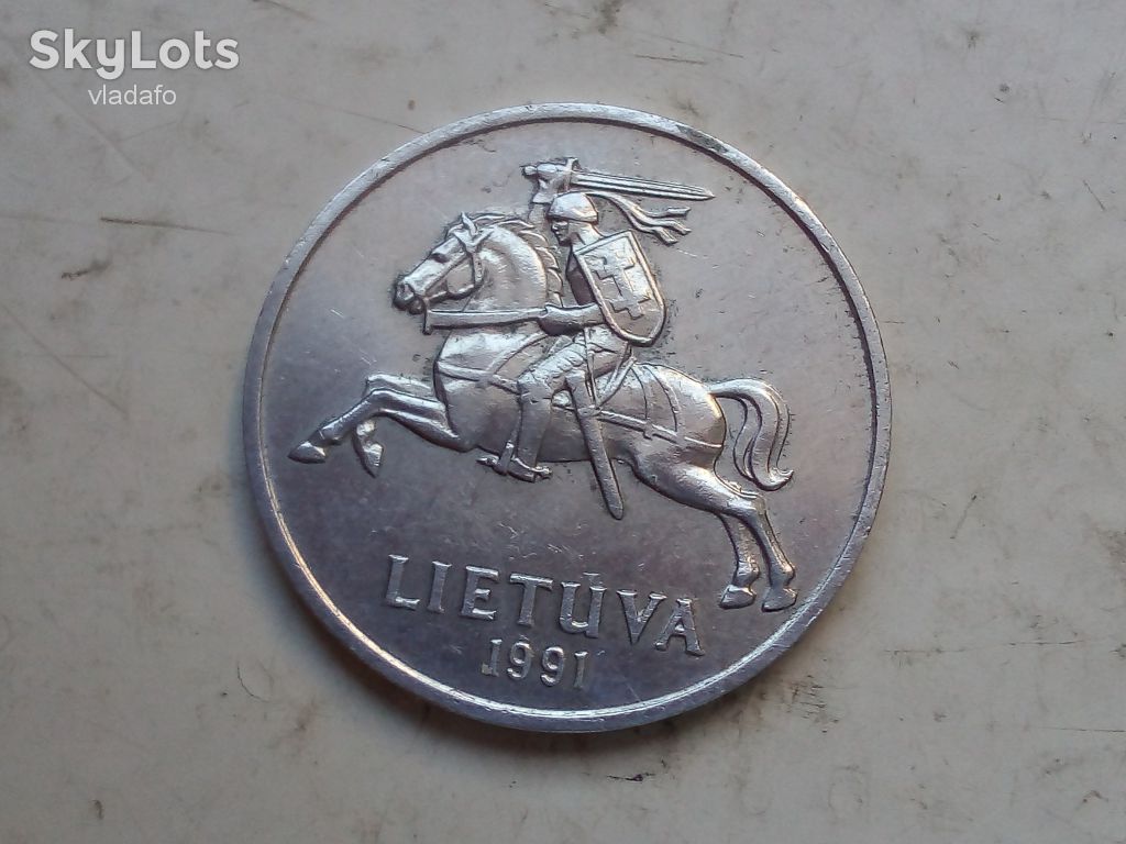 2 цента Литва 1991г. - фото фото фото 2