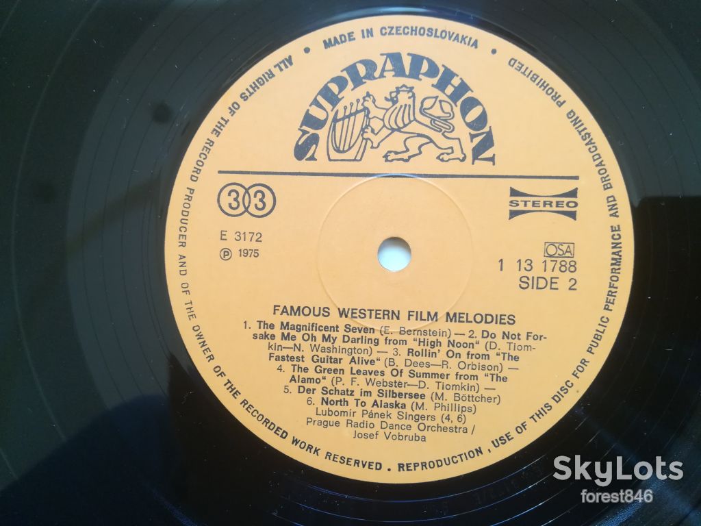 Famous western film melodies   (лам. конв.)-Ex.+-Чехословакия - фото фото фото 7