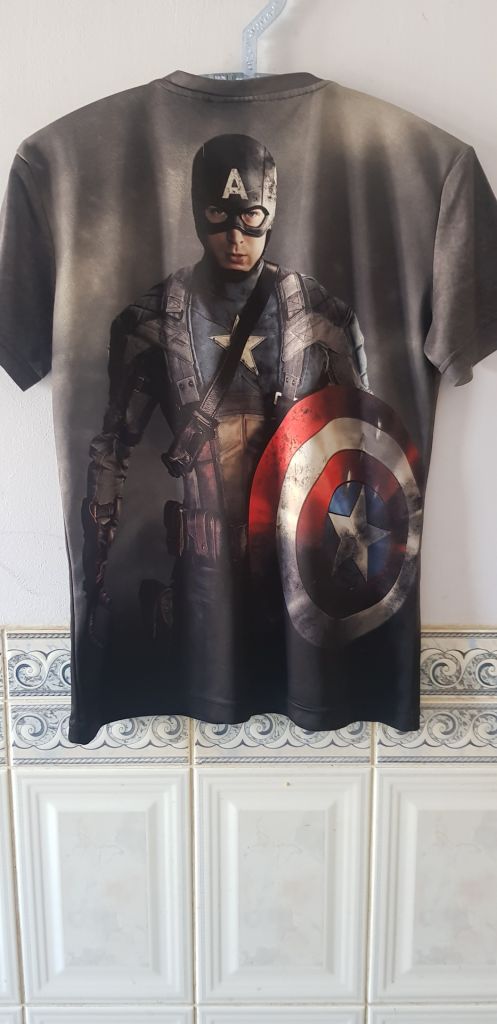 Футболка "Captain America"  (100% polyester, М) - фото фото фото 1
