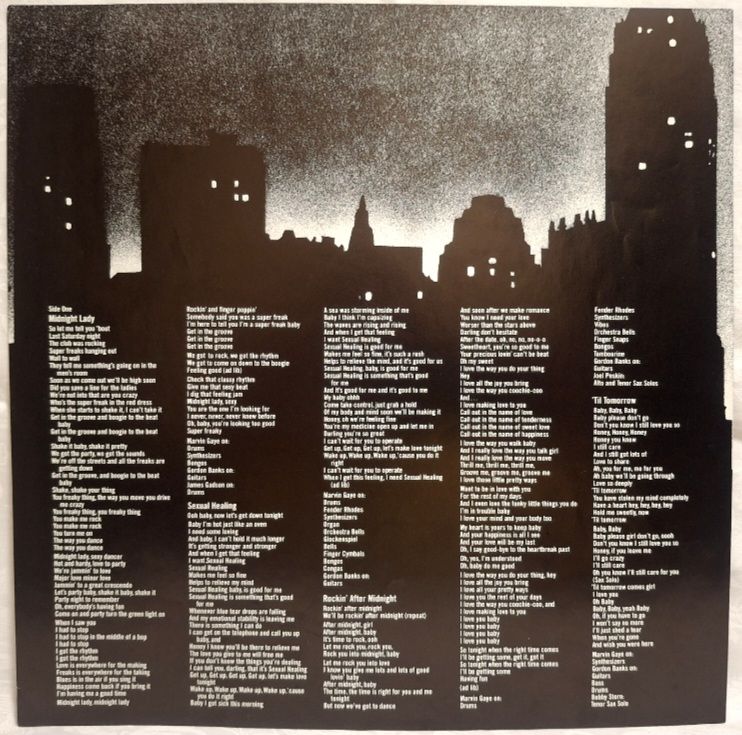 Marvin Gaye - Midnight Love - 1982.  (LP). 12. Vinyl. Пластинка. England. - фото фото фото 3