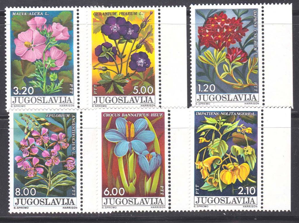 EU Югославия  1975  г  MNH   флора - фото фото фото 0