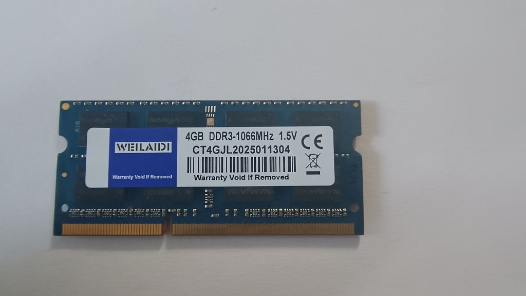 Пам'ять sodimm DDR3 WEILAIDI 4Gb 1066 - фото фото фото 0
