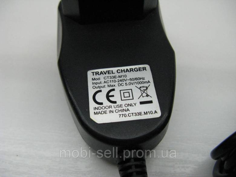 Зарядное устройство CORD CT33E-M10, 5V / 1A, MicroUSB, LED подсветка - фото фото фото 3