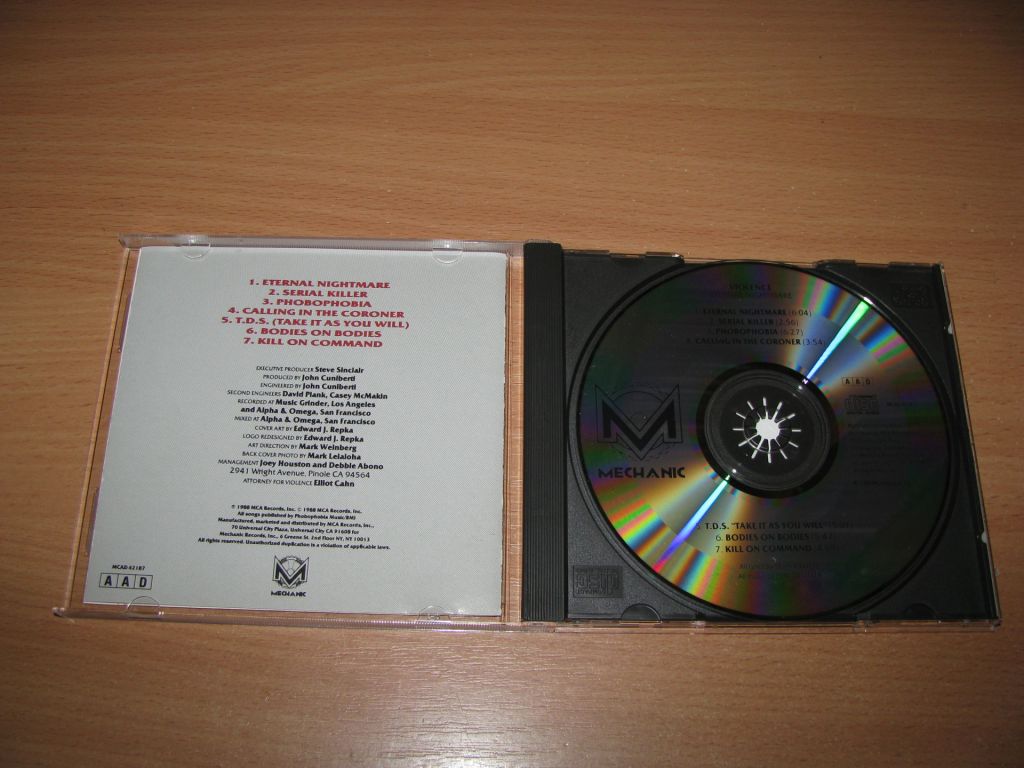 VIO-LENCE - Eternal Nightmare  (1988 Mechanic 1st press,USA) - фото фото фото 1