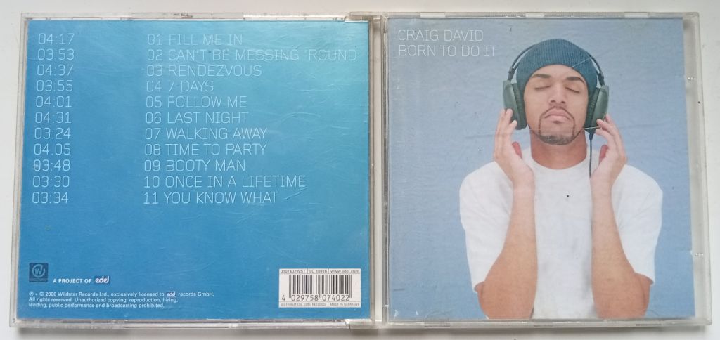 Craig David - Born To Do It 2000  (Germany) - фирменный диск - фото фото фото 0