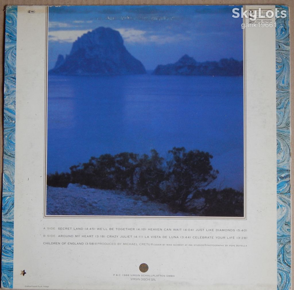 Sandra – Into A Secret Land  (Virgin – 209 371630, Italy) VG+/VG+ - фото фото фото 1