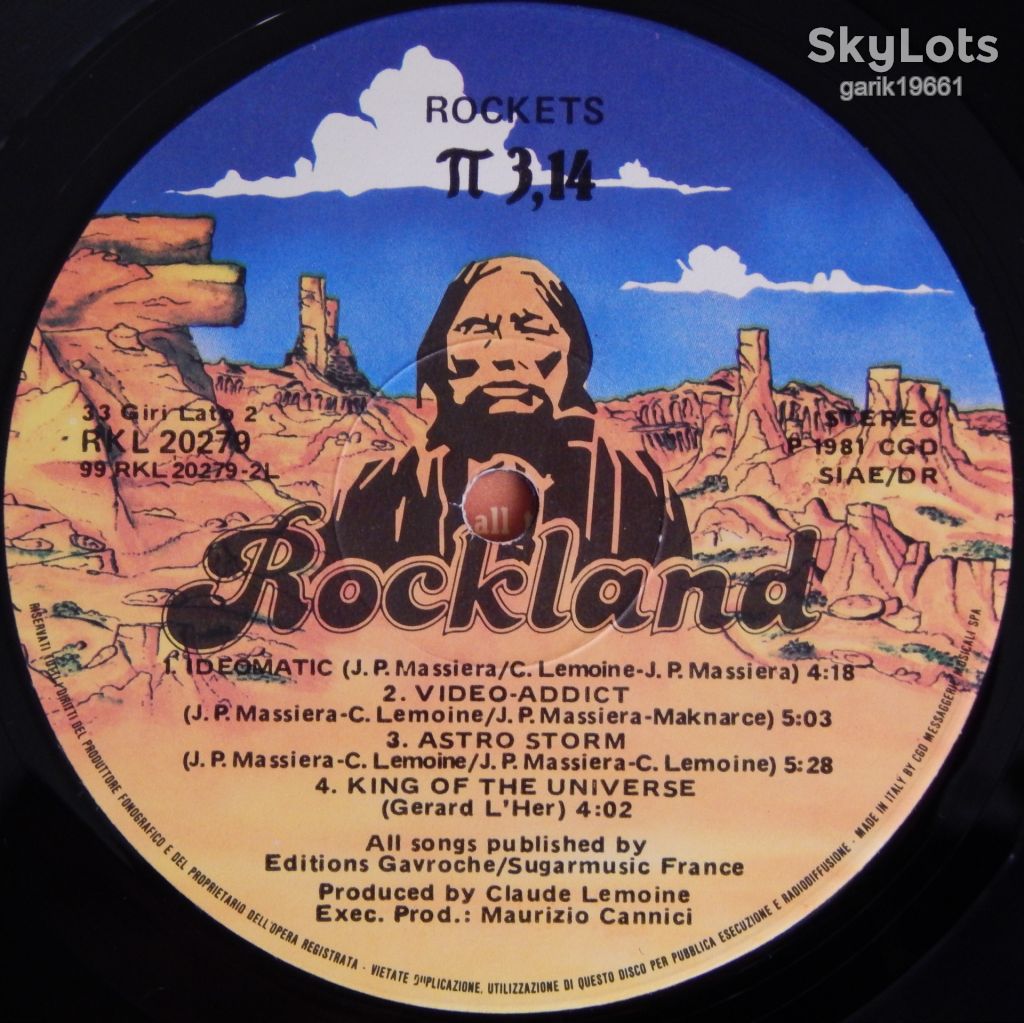 Rockets –  3,14  (Rockland Records – RKL 20279, Italy) inner sleeve EX+/NM- - фото фото фото 4