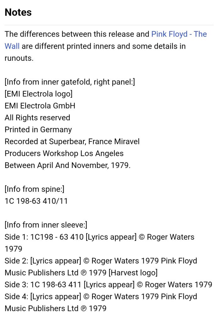 Pink Floyd - The Wall - 1979.  (2LP). 12. Vinyl. Пластинки. Germany. - фото фото фото 14