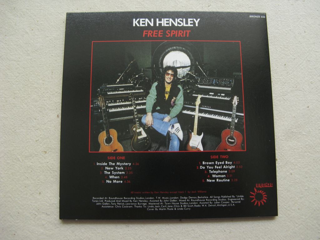 CDLP Uriah Heep Family. Ken Hensley. Free Spirit. 1980. - фото фото фото 8