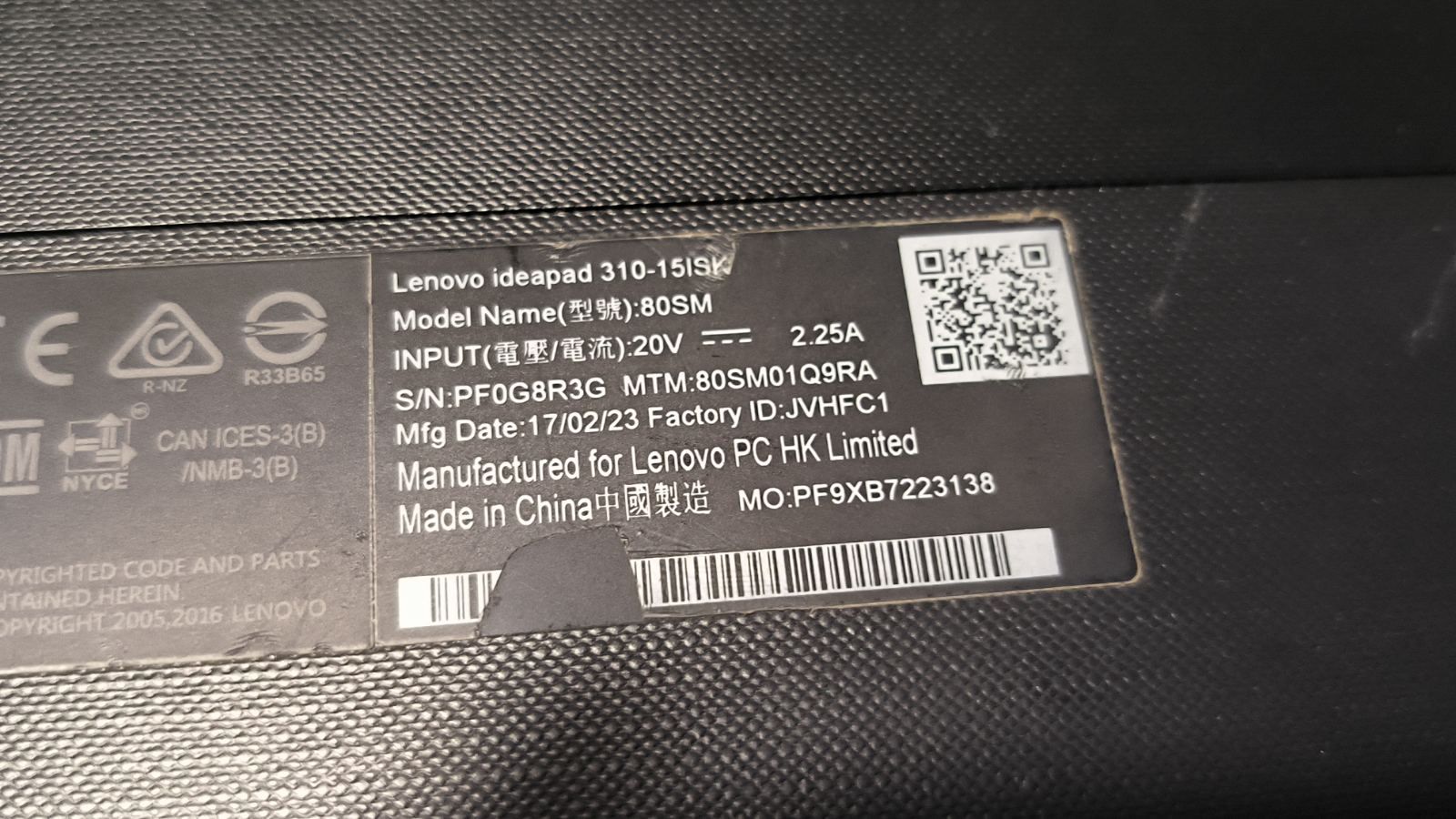 Ноутбук Lenovo ideapad 310-15iSK i3-6006u №3N - фото фото фото 6