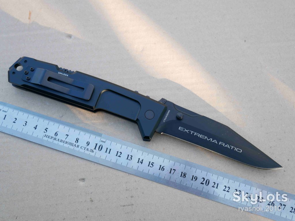 Extrema Ratio – M.P.C., 440С Black, Al Black, Replica, Tactical, EDC, Back Lock - фото фото фото 2