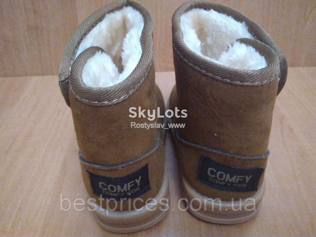 Детские зимние сапоги Comfy kids 26 размер коричневые - фото фото фото 4