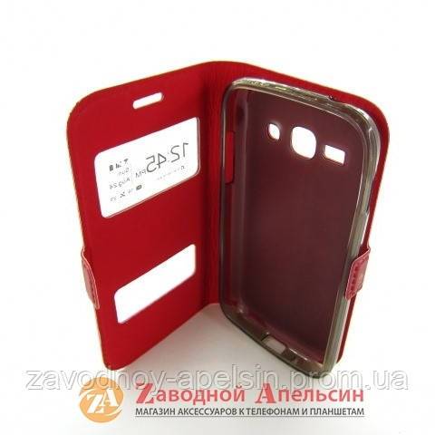 Чехол книга Samsung S7272 S7270 Ace 3 Smart Case red - фото фото фото 2