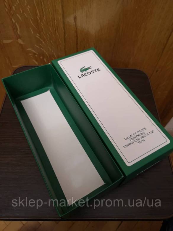 Коробка Lacoste на 5 шт зеленая - фото фото фото 2