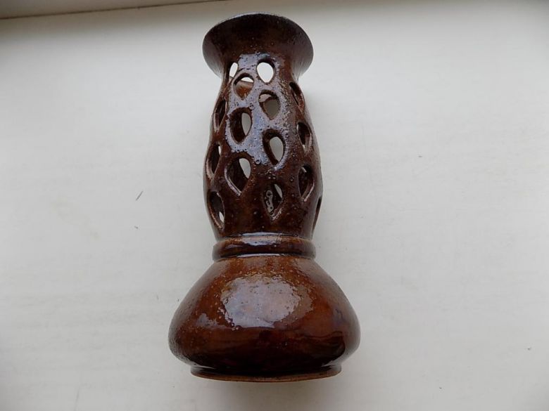Ваза для экибаны СССР керамика h - 23 см - фото фото фото 5