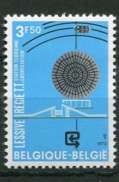 Бельгия Belgium Space 1972 Mi 1695 Intelsat 4 MNH - фото фото фото 0