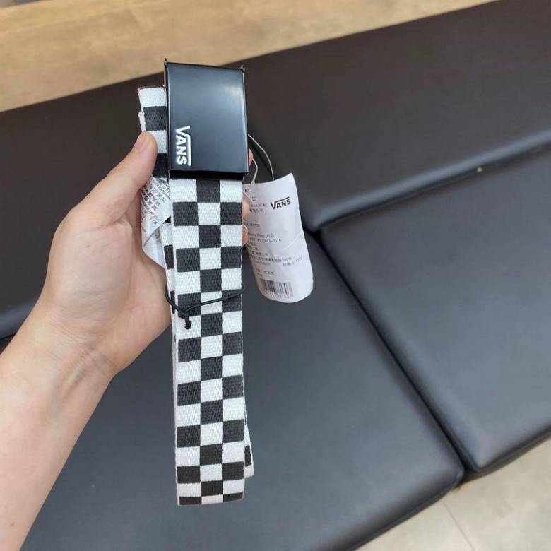 Ремень VANS Deppster II Web Belt - Black/White Checker - фото фото фото 2