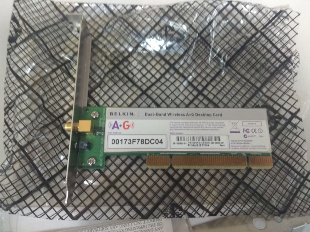 WiFi адаптер PZ928AA  HP Belkin wireless LAN 802.11a/b/g PCI card - фото фото фото 1
