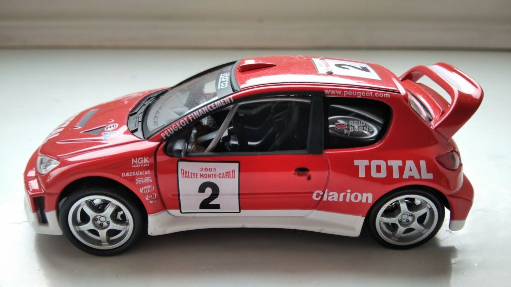 PEUGEOT 206 WRC Rally  - CARARAMA  M 1:43 - фото фото фото 6