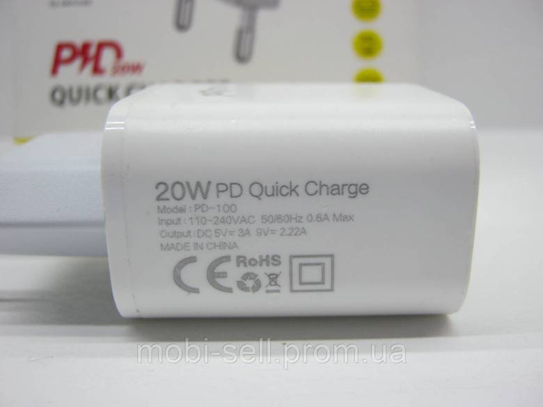 Зарядное устройство KLGO PD-100 20W PD 3.0 USB-C - фото фото фото 3