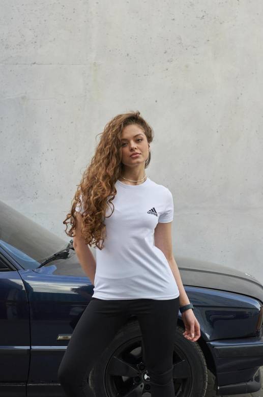Женская футболка Adidas белая - фото фото фото 2