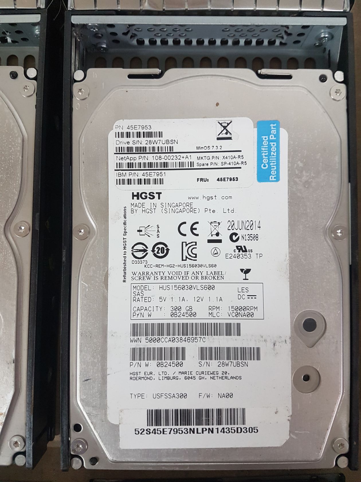 Диски HDD 3.5" SAS 300gb ST3300657SS, 6шт одним лотом,  від 1грн    (№041) - фото фото фото 2