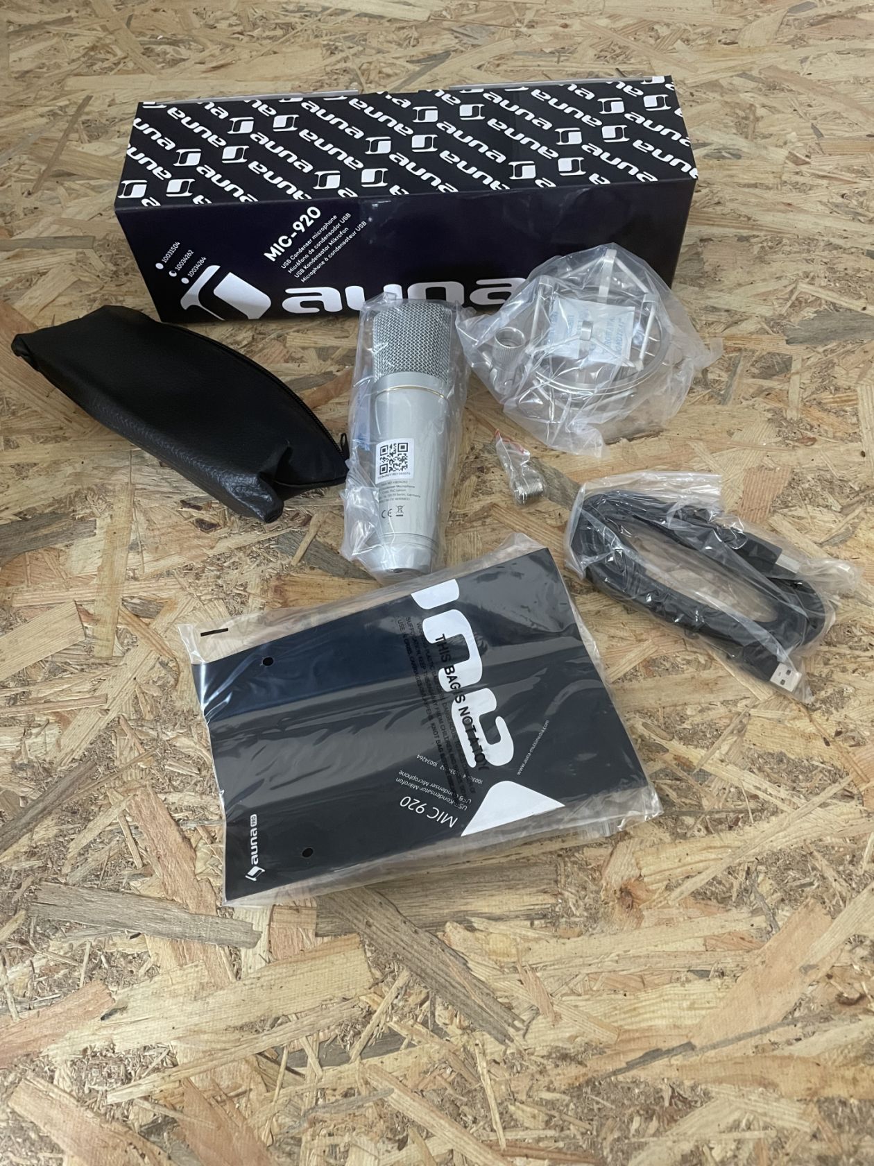 MIC-920 USB конденсаторний мікрофон USB вихід для навушників plug&amp;play сріблястий сріблястий          (10034262) - фото фото фото 1